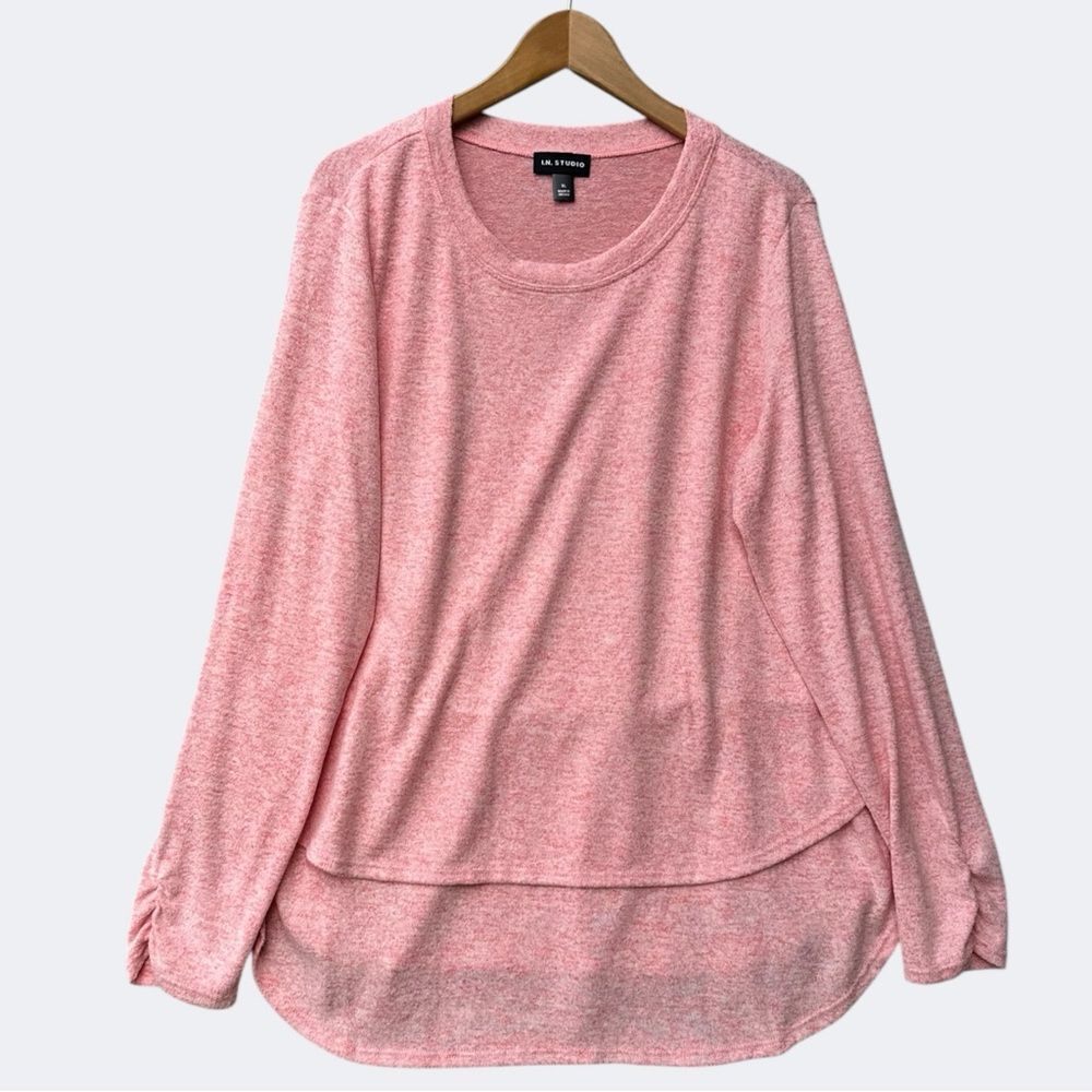 🎉IN Studio top blouse shirt size XL pink